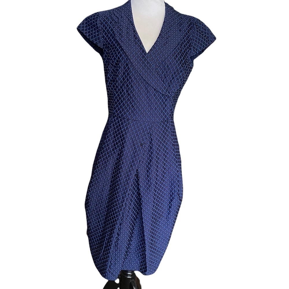 Armani Collezioni MID-LENGTH DRESS - BLUE SZ 6